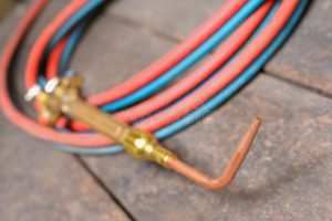 gas-welding-torch-closeup-working